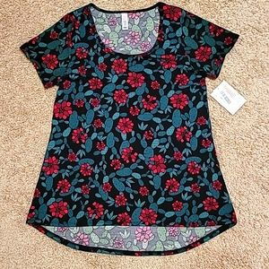 LuLaRoe NWT SZ Small Classic Tshirt Cactus and Flowers